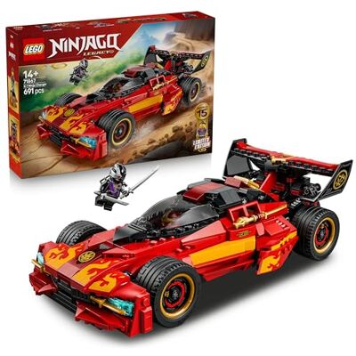 Lego 15-årsjubileum – X-1 Ninjamobil – Byggset för barn – Rumsdekoration inspirerad av tv-serien – Samlarobjekt – Nostalgisk present för pojkar och flickor i tonåren från 14 år – 71867 Lego 15-årsjubileum – X-1 Ninjamobil – Byggset för barn – Rumsdekoration inspirerad av tv-serien – Samlarobjekt – Nostalgisk present för pojkar och flickor i tonåren från 14 år – 71867