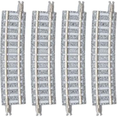TomyTEC – 4 spår, böjd, i grusbädd, 7,5°, R 541 mm – modelljärnväg rullande material – spår: N TomyTEC – 4 spår, böjd, i grusbädd, 7,5°, R 541 mm – modelljärnväg rullande material – spår: N