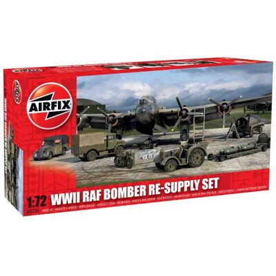 Airfix Bomber Re-Supply Set modellbyggsats, grön, grå Airfix Bomber Re-Supply Set modellbyggsats, grön, grå