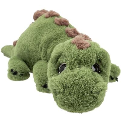 Depesche 12653 Dino World – gosedjur, dinosaurier med grön päls och glitterögon, ca 50 cm plyschdino, grön Depesche 12653 Dino World – gosedjur, dinosaurier med grön päls och glitterögon, ca 50 cm plyschdino, grön