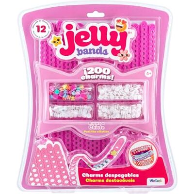 Bizak Jelly Bands tuggummi, paket med doftande armband att skapa och matcha, inkluderar 3D-pärlor och berlocker, söt doft och rosa, från 4 år (63335564-6) Bizak Jelly Bands tuggummi, paket med doftande armband att skapa och matcha, inkluderar 3D-pärlor och berlocker, söt doft och rosa, från 4 år (63335564-6)