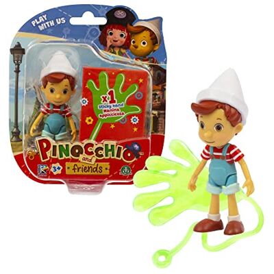 Giochi Preziosi Pinocchio and Friends Pinocchio minifigur – enkelpack – Pinocchio och självhäftande hand Giochi Preziosi Pinocchio and Friends Pinocchio minifigur – enkelpack – Pinocchio och självhäftande hand