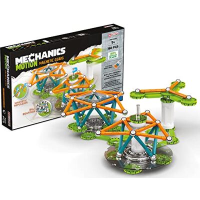 Geomag Mechanics Motion Magnetic Gears Educational and Creative Game for Children Magnetic Building Blocks Set of 160 Pieces Geomag Mechanics Motion Magnetic Gears Educational and Creative Game for Children Magnetic Building Blocks Set of 160 Pieces