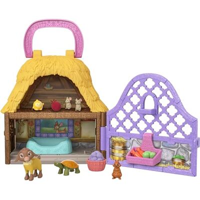 Mattel Disneys Önskan, minidocklekset, Star och Valentino från Rosas, bärbart set med geten Valentino och Star, leksaksfigurer och tio tillbehör, reseleksaker HRH75 Mattel Disneys Önskan, minidocklekset, Star och Valentino från Rosas, bärbart set med geten Valentino och Star, leksaksfigurer och tio tillbehör, reseleksaker HRH75