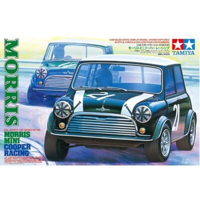 TAMIYA 24130 1:24 Morris Mini Cooper Racing Byggsats Bilmodell TAMIYA 24130 1:24 Morris Mini Cooper Racing Byggsats Bilmodell