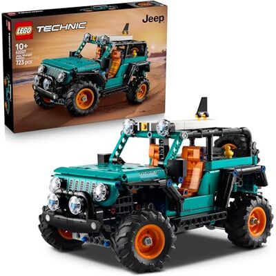 Lego Technic Jeep Wrangler Rubicon SUV – Modellbyggsats med leksaksbil – Lekset med Jeep, styrning, fjädring, V6-motor och surfbräda – Present till pojkar, flickor och bilälskare från 10 år – 42227 Lego Technic Jeep Wrangler Rubicon SUV – Modellbyggsats med leksaksbil – Lekset med Jeep, styrning, fjädring, V6-motor och surfbräda – Present till pojkar, flickor och bilälskare från 10 år – 42227