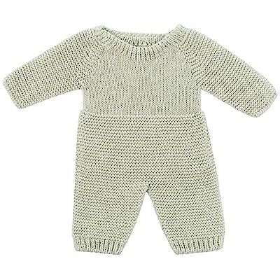 Miniland Grön stickad pyjamas för docka 32 cm tillverkad i Spanien med återvunnen textil. Dolls. Miniland Grön stickad pyjamas för docka 32 cm tillverkad i Spanien med återvunnen textil. Dolls.