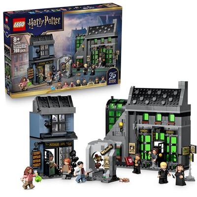 Lego Harry Potter Svartvändargrändens trollkarlsbutiker – Byggset – Fantasifull byggleksak för barn – Med 8 minifigurer – Rolig rumsdekoration – Present till pojkar, flickor och fans från 8 år – 76471 Lego Harry Potter Svartvändargrändens trollkarlsbutiker – Byggset – Fantasifull byggleksak för barn – Med 8 minifigurer – Rolig rumsdekoration – Present till pojkar, flickor och fans från 8 år – 76471