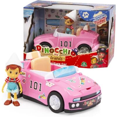 Giochi Preziosi Bilar med Pinocchio Articulate Karaktär Ingår I Paketet Och Med Många Klistermärken För Att Dekorera Bilen, För Barn Från 3 År, Multifärg, PNH04100 Giochi Preziosi Bilar med Pinocchio Articulate Karaktär Ingår I Paketet Och Med Många Klistermärken För Att Dekorera Bilen, För Barn Från 3 År, Multifärg, PNH04100