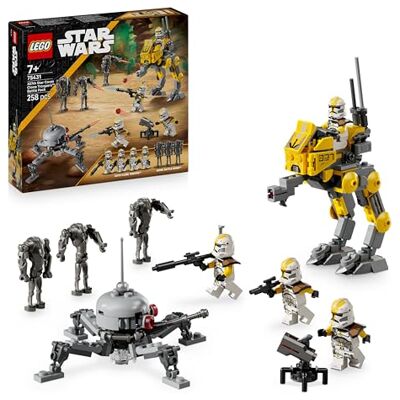 Lego Star Wars: Revenge of the Sith Star Corps 327th Clone Troopers Battle Pack Set, Present för pojkar och flickor, Med en AT-RT Walker, spindeldroid, strålgevär och mer, Från 7 år 75431 Lego Star Wars: Revenge of the Sith Star Corps 327th Clone Troopers Battle Pack Set, Present för pojkar och flickor, Med en AT-RT Walker, spindeldroid, strålgevär och mer, Från 7 år 75431