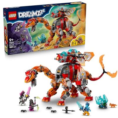 Lego DREAMZzz Dinojet Byggset med dinosaurie – Byggleksak för pojkar och flickor från 9 år – 2-i-1-byggset med stegosaurus, brontosaurus och 4 minifigurer – Presentidé till barns födelsedagar – 71514 Lego DREAMZzz Dinojet Byggset med dinosaurie – Byggleksak för pojkar och flickor från 9 år – 2-i-1-byggset med stegosaurus, brontosaurus och 4 minifigurer – Presentidé till barns födelsedagar – 71514