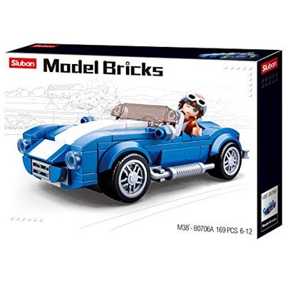 Sluban Model Bricks-Cobra Gt40 Car(169 st), M38-B0706A, flerfärgad Sluban Model Bricks-Cobra Gt40 Car(169 st), M38-B0706A, flerfärgad
