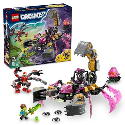 Lego DREAMZzz Mardrömmarnas skorpiongrävare Byggset – Skorpionleksak – Fantasifull grävmaskinsleksak med 2 byggalternativ och 3 minifigurer – Present för pojkar och flickor från 7 år – 71513 Lego DREAMZzz Mardrömmarnas skorpiongrävare Byggset – Skorpionleksak – Fantasifull grävmaskinsleksak med 2 byggalternativ och 3 minifigurer – Present för pojkar och flickor från 7 år – 71513