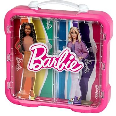 Theo Klein 5811 Barbie Display for 4 Barbies with illuminated Barbie logo Theo Klein 5811 Barbie Display for 4 Barbies with illuminated Barbie logo