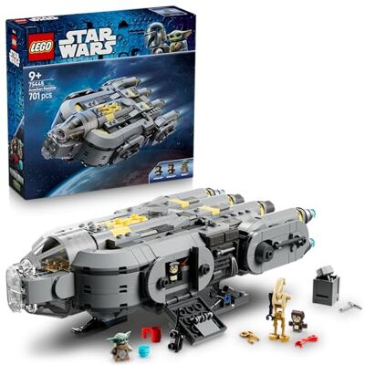Lego Star Wars: The Mandalorian and Grogu Anzellan Starship – Byggleksak och lekset med rymdskepp, Grogu och 2 minifigurer av Anzellan – Present till barn och fans från 9 år – 75445 Lego Star Wars: The Mandalorian and Grogu Anzellan Starship – Byggleksak och lekset med rymdskepp, Grogu och 2 minifigurer av Anzellan – Present till barn och fans från 9 år – 75445