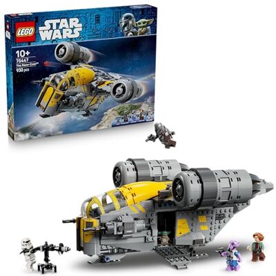 Lego Star Wars: The Mandalorian and Grogu The Razor Crest – Byggsats och lekset med rymdskepp och 5 minifigurer för stridslekar – Present till pojkar, flickor och Star Wars fans från 10 år – 75447 Lego Star Wars: The Mandalorian and Grogu The Razor Crest – Byggsats och lekset med rymdskepp och 5 minifigurer för stridslekar – Present till pojkar, flickor och Star Wars fans från 10 år – 75447