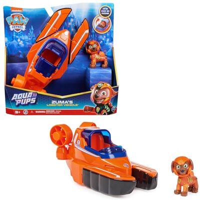 PAW PATROL PATRULLA CANINA AQUA PUPS FIGURA DE ACCIÓN LA PATRULLA CANINA Coche Transformable Langosta de Zuma con Figura de Acción Coleccionable de la Patrulla Canina 6066143 Juguetes Niños 3 Años + PAW PATROL PATRULLA CANINA AQUA PUPS FIGURA DE ACCIÓN LA PATRULLA CANINA Coche Transformable Langosta de Zuma con Figura de Acción Coleccionable de la Patrulla Canina 6066143 Juguetes Niños 3 Años +