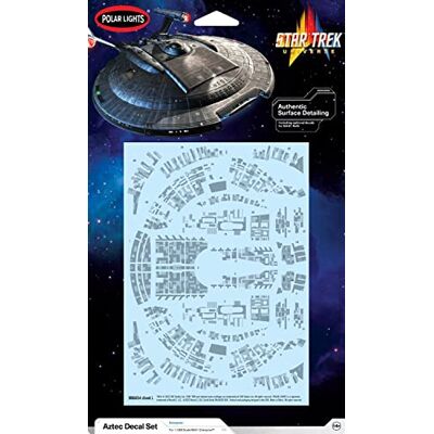 AMT MKA054M/12 1/1000 Star Trek NX-01 U.S.S. Enterprise Aztec Decals modellbyggsats, flerfärgad AMT MKA054M/12 1/1000 Star Trek NX-01 U.S.S. Enterprise Aztec Decals modellbyggsats, flerfärgad