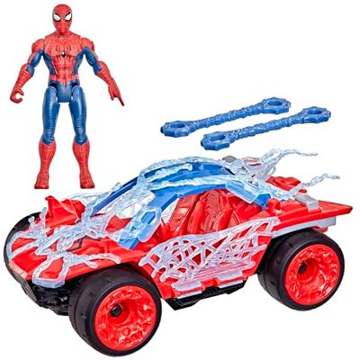 Marvel Studios Spider-Man: Brand New Day ActionVerse Stretch & Blast-buggy, actionfigur och fordonslekset på 11,4 cm, superhjälteleksaker, från 4 år Marvel Studios Spider-Man: Brand New Day ActionVerse Stretch & Blast-buggy, actionfigur och fordonslekset på 11,4 cm, superhjälteleksaker, från 4 år