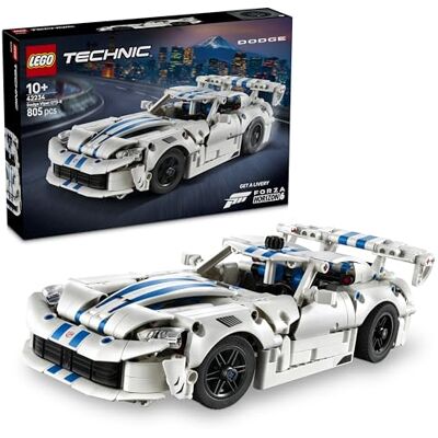Lego Technic Dodge Viper GTS-R sportbil – Byggset för barn från 10 år – Detaljrik racerbil med styrning, V10-motor med kolvar, öppningsbara dörrar – Present för pojkar och flickor – 42234 Lego Technic Dodge Viper GTS-R sportbil – Byggset för barn från 10 år – Detaljrik racerbil med styrning, V10-motor med kolvar, öppningsbara dörrar – Present för pojkar och flickor – 42234