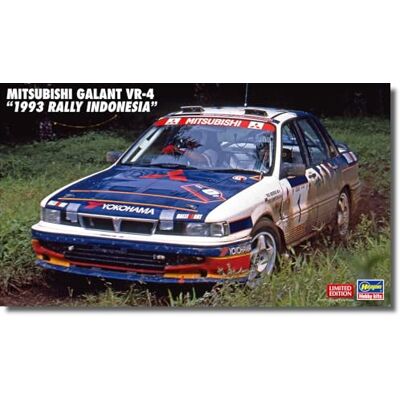 Hasegawa 120116 620697 1/24 Mitsubishi Galant VR-4, 1993 Rally Indonesia, flerfärgad Hasegawa 120116 620697 1/24 Mitsubishi Galant VR-4, 1993 Rally Indonesia, flerfärgad