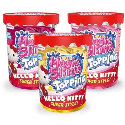 CRAZE Magic Slime Topping Hello Kitty Magic, 3 barnburk, slime, innehåller 70 ml Slime och två toppningar CRAZE Magic Slime Topping Hello Kitty Magic, 3 barnburk, slime, innehåller 70 ml Slime och två toppningar