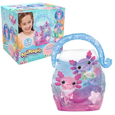 Animagic 932617 Let's Glo Axolotl Bubble Reef Twin Pack, Multi Animagic 932617 Let's Glo Axolotl Bubble Reef Twin Pack, Multi