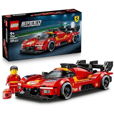 Lego Speed Champions Ferrari 499P –Byggset med racerbil och 1 minifigur – Byggleksak för barn från 9 år – Bilracingleksak med välkända bilmodell – Present för pojkar och flickor – 77261 Lego Speed Champions Ferrari 499P –Byggset med racerbil och 1 minifigur – Byggleksak för barn från 9 år – Bilracingleksak med välkända bilmodell – Present för pojkar och flickor – 77261