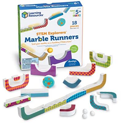 Learning Resources STEM Explorers Marmor Löpare 18-Stycken Set Learning Resources STEM Explorers Marmor Löpare 18-Stycken Set