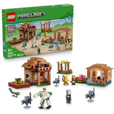 Lego Minecraft Byattack med uppväckare Lekset för barn – Byggleksak för låtsaslekar med 11 minifigurer, däribland bybor och en järngolem – Present med speltema för pojkar och flickor från 9 år – 21596 Lego Minecraft Byattack med uppväckare Lekset för barn – Byggleksak för låtsaslekar med 11 minifigurer, däribland bybor och en järngolem – Present med speltema för pojkar och flickor från 9 år – 21596