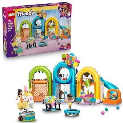 Lego Friends Rolig inomhuslekplats Byggset för låtsaslekar – Med 3 minidockor, bollhav, kaninkarusell, leksakskarusell, utomjordisk dekor – Rolig present för flickor, pojkar och barn från 7 år – 42686 Lego Friends Rolig inomhuslekplats Byggset för låtsaslekar – Med 3 minidockor, bollhav, kaninkarusell, leksakskarusell, utomjordisk dekor – Rolig present för flickor, pojkar och barn från 7 år – 42686