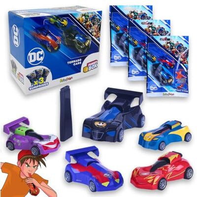 #sbabam FUNNY Box DC Tornado Cars, blåsmaskiner för barn med DC-karaktärer, 3-pack paket, spel för barn från tidningskiosken – Batman, Joker, Superman och mer, perfekt som barngåva #sbabam FUNNY Box DC Tornado Cars, blåsmaskiner för barn med DC-karaktärer, 3-pack paket, spel för barn från tidningskiosken – Batman, Joker, Superman och mer, perfekt som barngåva