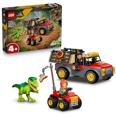 Lego Jurassic World Transportbil för ung T. rex – Dinosaurieleksaker för barn – Byggset för låtsaslek med T. rex, 2 minifigurer och leksaksbil – Present för pojkar, flickor och fans från 4 år – 77978 Lego Jurassic World Transportbil för ung T. rex – Dinosaurieleksaker för barn – Byggset för låtsaslek med T. rex, 2 minifigurer och leksaksbil – Present för pojkar, flickor och fans från 4 år – 77978