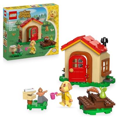 Lego Animal Crossing Det mysiga huset där Goldie bor Byggset och liten present med en hundminifigur, Byggleksak med tv-spelskaraktär för barn, Kreativ leksak för flickor och pojkar från 6 år 77058 Lego Animal Crossing Det mysiga huset där Goldie bor Byggset och liten present med en hundminifigur, Byggleksak med tv-spelskaraktär för barn, Kreativ leksak för flickor och pojkar från 6 år 77058