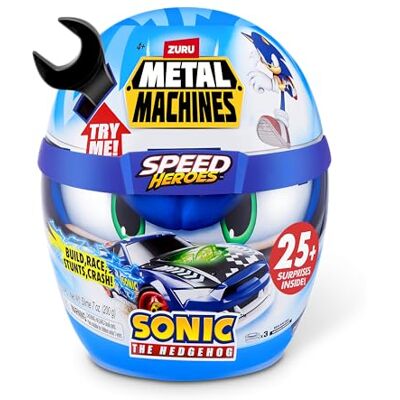 Zuru Metal Machines ZURU av Metal Machines Speed Heroes, mer än 25 överraskningar inuti, bygga och starta din racingbil (Sonic The Hedgehog), Färg, 67128 Zuru Metal Machines ZURU av Metal Machines Speed Heroes, mer än 25 överraskningar inuti, bygga och starta din racingbil (Sonic The Hedgehog), Färg, 67128