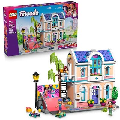 Lego Friends Lianns hus Byggleksak – Dockhus med 4 minidockor, geckoödla, axolotl – Kök, sovrum, balkong, trädgård, skateboardramp – Present till flickor, pojkar och barn från 7 år – 42687 Lego Friends Lianns hus Byggleksak – Dockhus med 4 minidockor, geckoödla, axolotl – Kök, sovrum, balkong, trädgård, skateboardramp – Present till flickor, pojkar och barn från 7 år – 42687