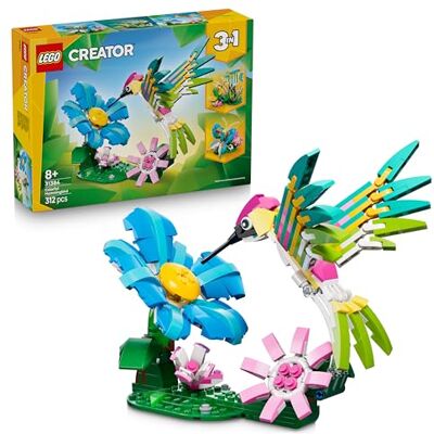 Lego Creator 3in1 Wild Animals: Colourful Hummingbird Bird Toy Transforms into a Butterfly or Fish Figure DIY Room Decor Idea Creative Gift for 8+ Year Old Girls & Boys 31384 Lego Creator 3in1 Wild Animals: Colourful Hummingbird Bird Toy Transforms into a Butterfly or Fish Figure DIY Room Decor Idea Creative Gift for 8+ Year Old Girls & Boys 31384