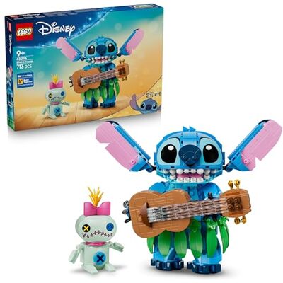 Lego Disney Stitch & Scrump – Byggset för lek och uppvisning – Rörlig rumsdekoration med Stitch-leksak och Scrump-”gosedjur” för kontor eller sovrum – Present för flickor och pojkar från 9 år – 43296 Lego Disney Stitch & Scrump – Byggset för lek och uppvisning – Rörlig rumsdekoration med Stitch-leksak och Scrump-”gosedjur” för kontor eller sovrum – Present för flickor och pojkar från 9 år – 43296