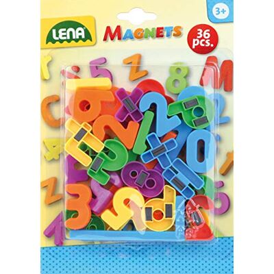 Lena 65747 magnetsiffror och tecken, ca 3 cm, 36 stycken, liten Lena 65747 magnetsiffror och tecken, ca 3 cm, 36 stycken, liten