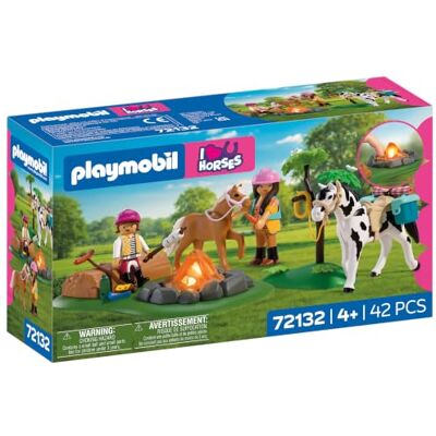 Playmobil I Love Horses Ridtur med brasa Moder Dotter, Häst, Ponny och Bonfire Riduppsättning För barn från 4 år 72132 Playmobil I Love Horses Ridtur med brasa Moder Dotter, Häst, Ponny och Bonfire Riduppsättning För barn från 4 år 72132
