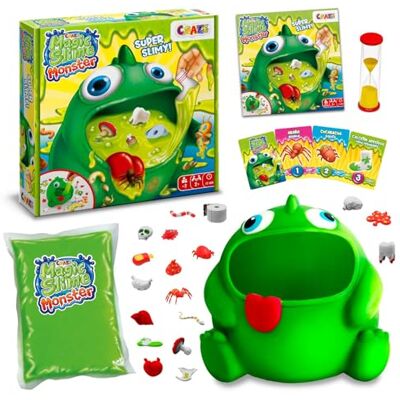 CRAZE Magic Slime Monster Kortspel för barn från 3 år, från 2 spelare, 15 minuters snabba spel, instruktioner på spanska och portugisiska CRAZE Magic Slime Monster Kortspel för barn från 3 år, från 2 spelare, 15 minuters snabba spel, instruktioner på spanska och portugisiska