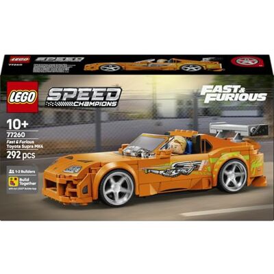 Lego Speed Champions The Fast and The Furious Toyota Supra MK4-77260 Leksak för barn från 10 år, racerbil med minifigur av Brian O’Conner, fanprodukt med leksaksbil, present, 292 delar Lego Speed Champions The Fast and The Furious Toyota Supra MK4-77260 Leksak för barn från 10 år, racerbil med minifigur av Brian O’Conner, fanprodukt med leksaksbil, present, 292 delar