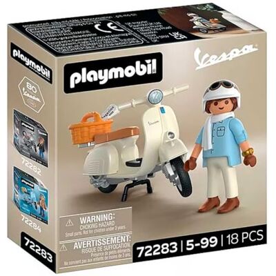 Playmobil Bilar 80 år Vespa: Klassisk stil Krämfärgad årsdag Vespa med förare, korg och klistermärkesark För barn från 5 år 72283 Playmobil Bilar 80 år Vespa: Klassisk stil Krämfärgad årsdag Vespa med förare, korg och klistermärkesark För barn från 5 år 72283