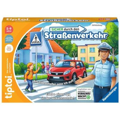 Ravensburger tiptoi spel 00173 Säker genom vägtrafik pedagogiskt spel från 5 år, pedagogiskt trafikspel för pojkar och flickor, för 1-4 spelare Ravensburger tiptoi spel 00173 Säker genom vägtrafik pedagogiskt spel från 5 år, pedagogiskt trafikspel för pojkar och flickor, för 1-4 spelare
