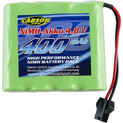 Carson 500608240 4,8 V/400 mAh NiMH batteri RC-BAU JST – RC batteri, ersättningsbatteri, batteri för fjärrstyrda bilar, RC bil, batteri för RC modeller, RC batteri Carson 500608240 4,8 V/400 mAh NiMH batteri RC-BAU JST – RC batteri, ersättningsbatteri, batteri för fjärrstyrda bilar, RC bil, batteri för RC modeller, RC batteri