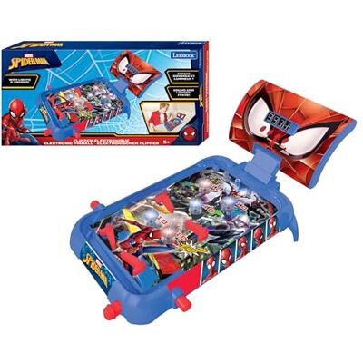 Lexibook Marvel Spider-Man elektronisk bordsplatta, action- och reflektionsspel för barn och familjer, LCD-skärm, ljudeffekter, blå/röd, JG610SPLXB Lexibook Marvel Spider-Man elektronisk bordsplatta, action- och reflektionsspel för barn och familjer, LCD-skärm, ljudeffekter, blå/röd, JG610SPLXB