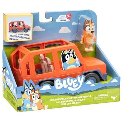 Rocco Giocattoli Jeep Con Chili Bluey Playset, push-fordon med actionfigurer Rocco Giocattoli Jeep Con Chili Bluey Playset, push-fordon med actionfigurer