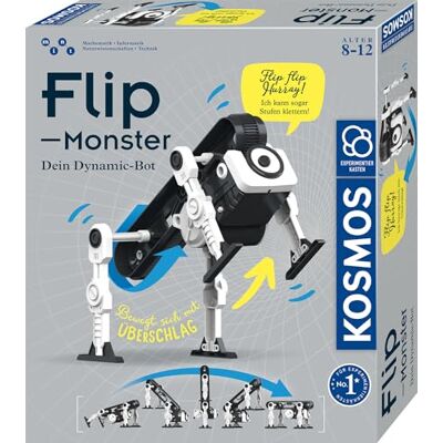 Kosmos 621223 Flip-monster, dynamisk båt, robotbyggsats med innovativ omslagsdrift, leksaksrobotar för barn från 8 år, teknikbyggsats, experimentlåda teknik Kosmos 621223 Flip-monster, dynamisk båt, robotbyggsats med innovativ omslagsdrift, leksaksrobotar för barn från 8 år, teknikbyggsats, experimentlåda teknik