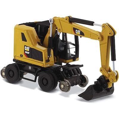 Diecast Masters Caterpillar 85656-Tvåvägs grävmaskin M323F, skala 1/87, ca. 9,5 x 3,4 x 4,6 cm, från 14 år, 85656, gul Diecast Masters Caterpillar 85656-Tvåvägs grävmaskin M323F, skala 1/87, ca. 9,5 x 3,4 x 4,6 cm, från 14 år, 85656, gul