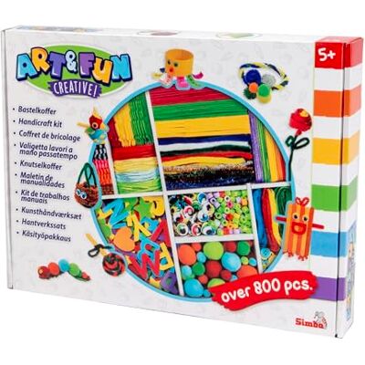 Simba Art & Fun 106304706 Hantverk och Pyssellåda 826 Delar, Lim Ingår Ej, Från 5 år Simba Art & Fun 106304706 Hantverk och Pyssellåda 826 Delar, Lim Ingår Ej, Från 5 år